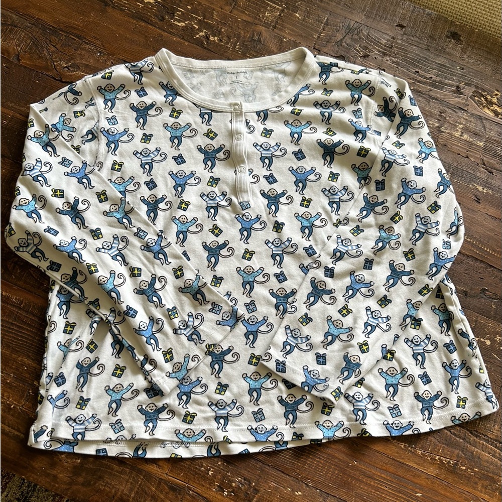 Roller Rabbit blue monkey pajamas